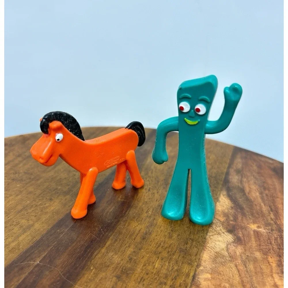 Gumby & Pokey‎ Prema Figure Bendy Figurine Bendable Rubber Jesco